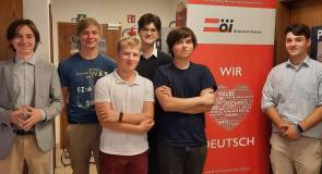 Uczniowie klasy 3LO w Instytucie Austriackim  Zanurzeni w języku niemieckim